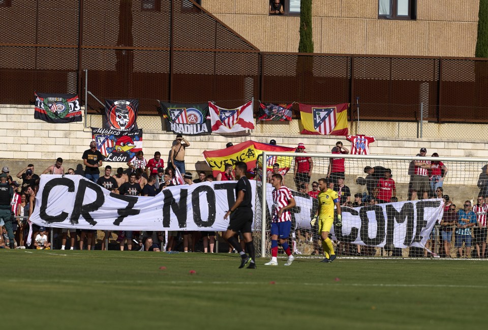 Atletico Madrid fans made their stance clear during a friendly