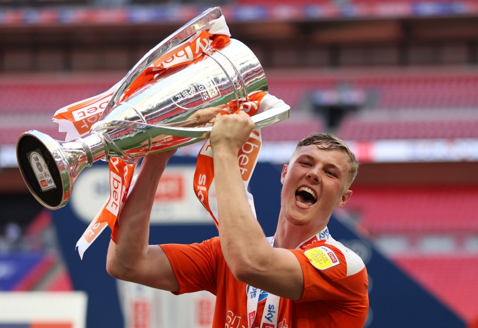 Dan Ballard helped Blackpool win promotion from League One