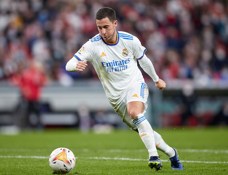 Hazard has missed 57 games through injury during his time at Real