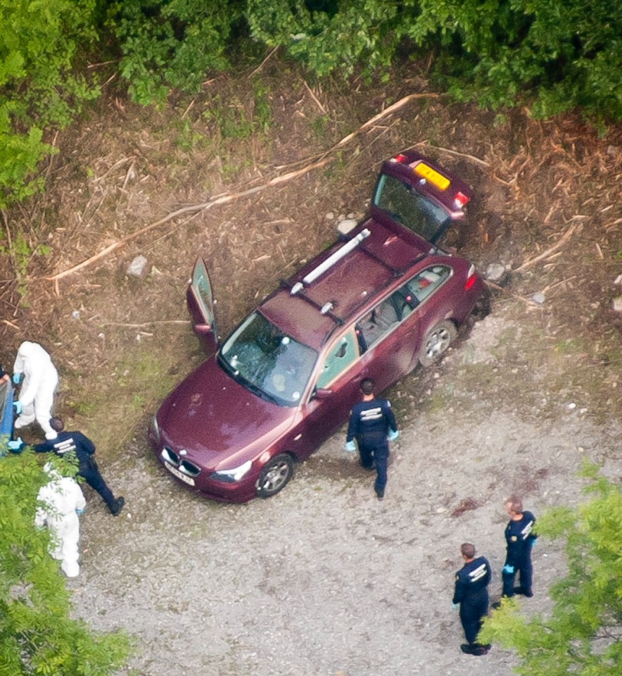 The al-Hill family’s maroon car was riddled with bullets