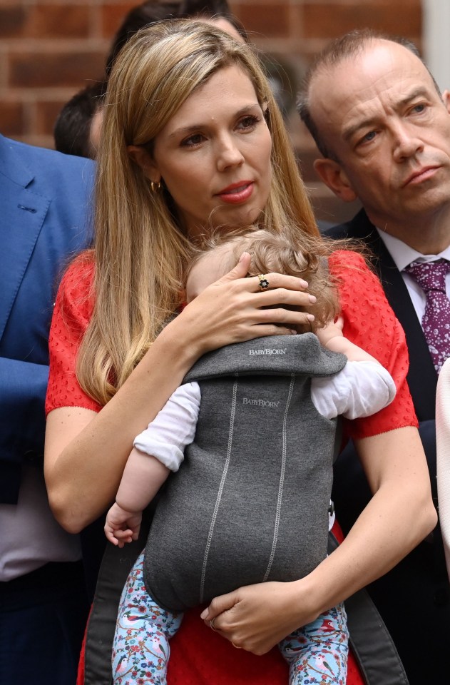 The little one has never been photographed by the press before