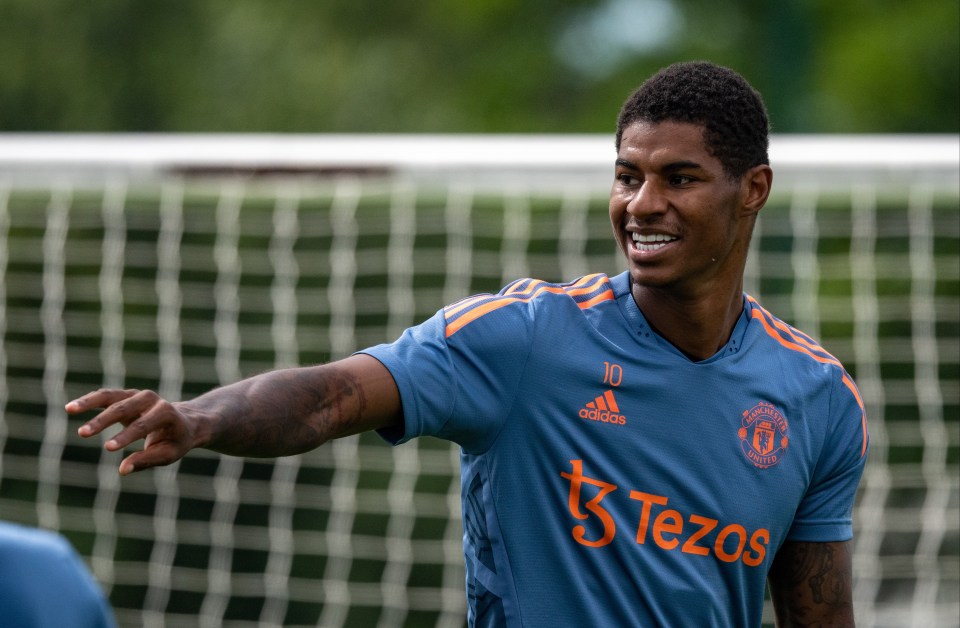 Marcus Rashford has been impressed by Erik ten Hag's training sessions