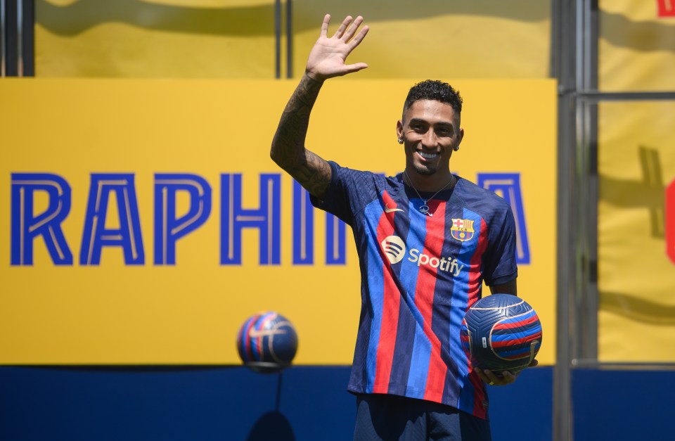 Raphinha has officially been unveiled as a Barcelona player after a £55m transfer from Leeds