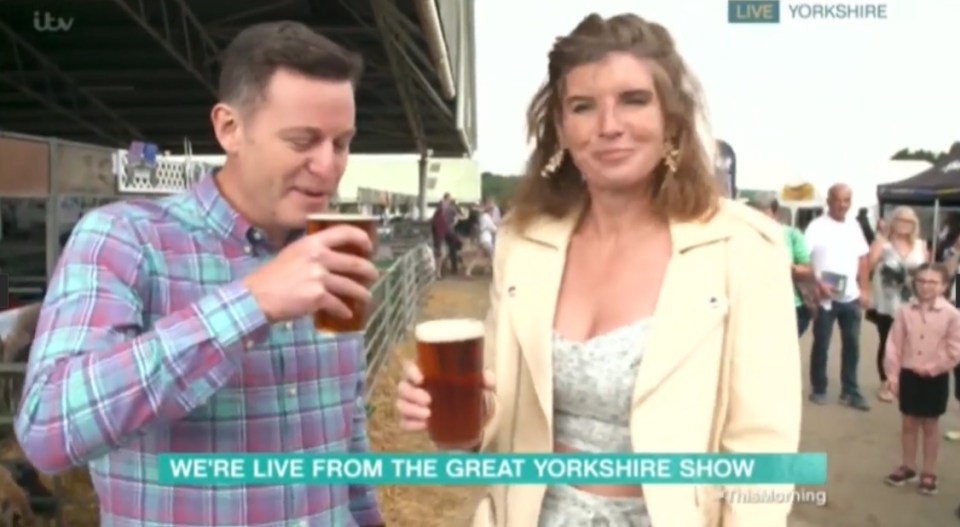 Amanda chatted to Matt Baker about how challenging it is to bring her children to the popular agricultural event