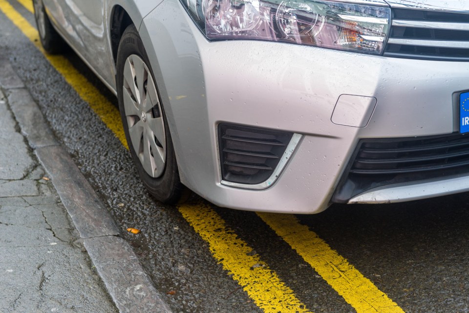 Drivers parking on double yellow lines during restricted times can receive a penalty charge notice (PCN)