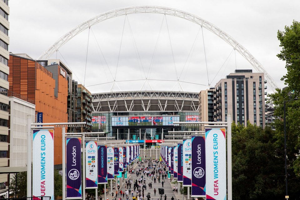 Wembley Stadium will host the UEFA Women's EURO final on Sunday 31, July, 2022