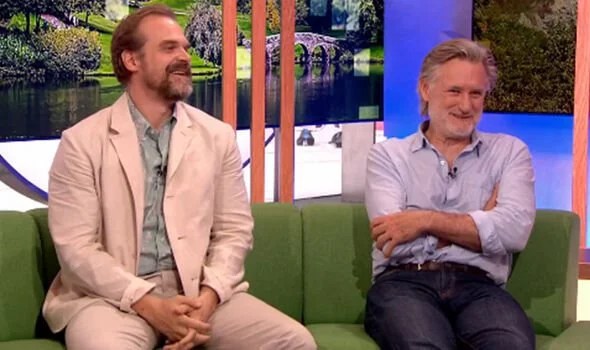 Bill Pullman and David Harbour appeared on Monday evening’s episode of The One Show