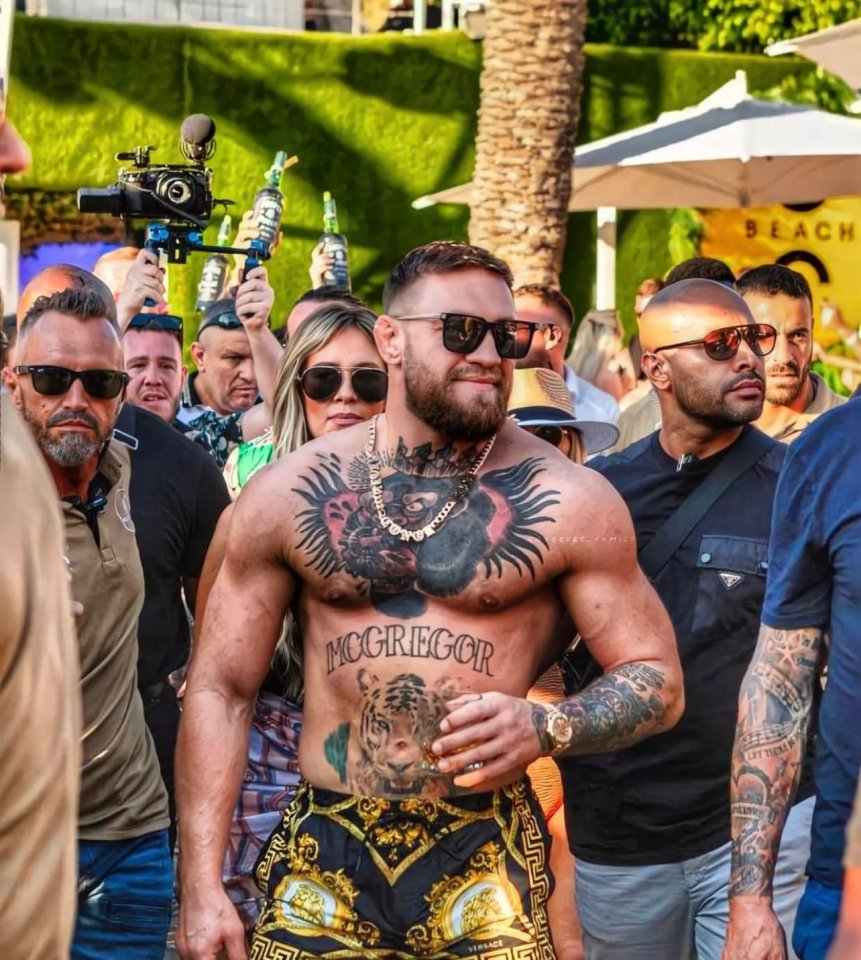 Conor McGregor pictured partying in Ibiza