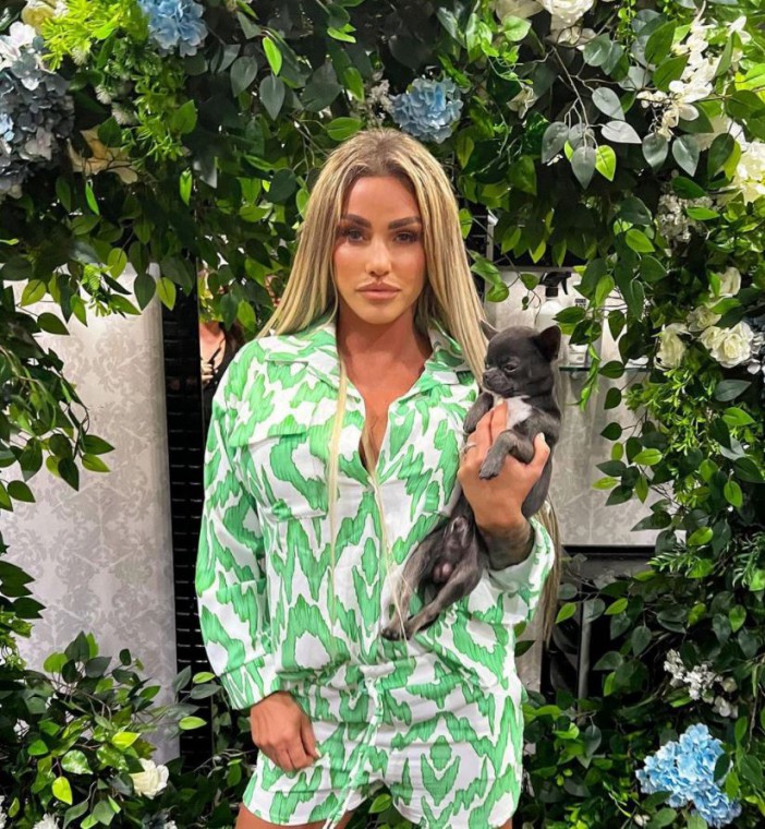 Katie Price and her dog captain