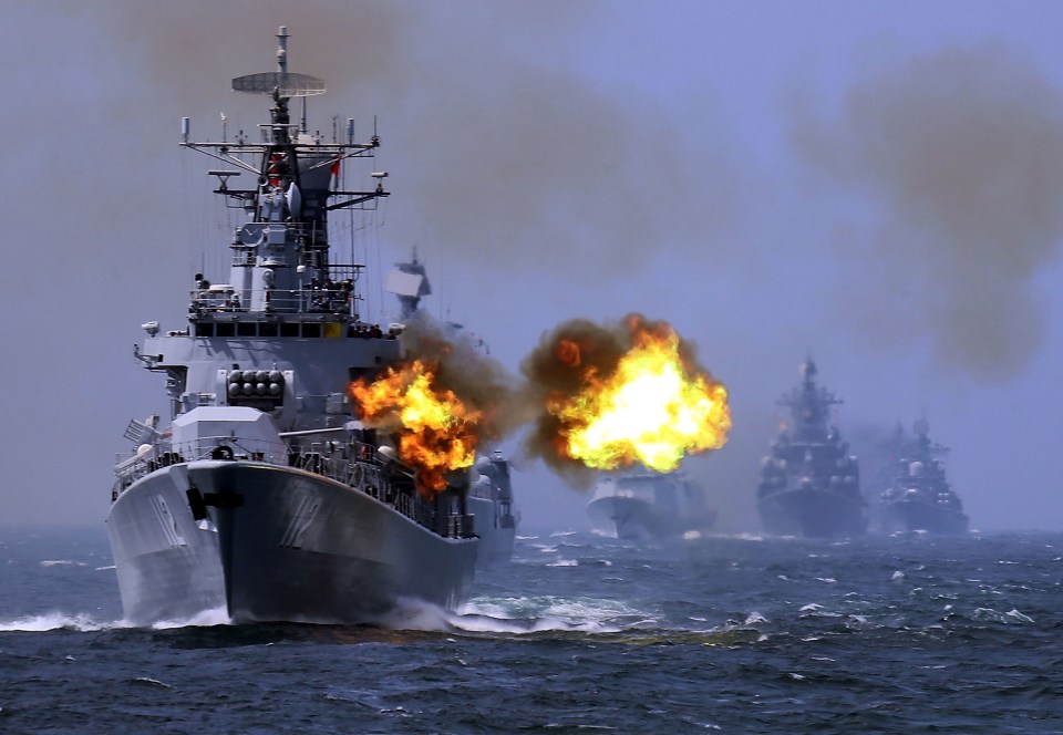 Chinese warships have been conducting drills dangerously close to Taiwan