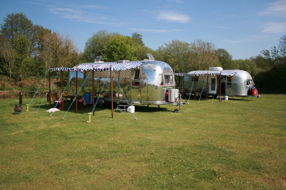 The site is home to seven American Airstream caravans