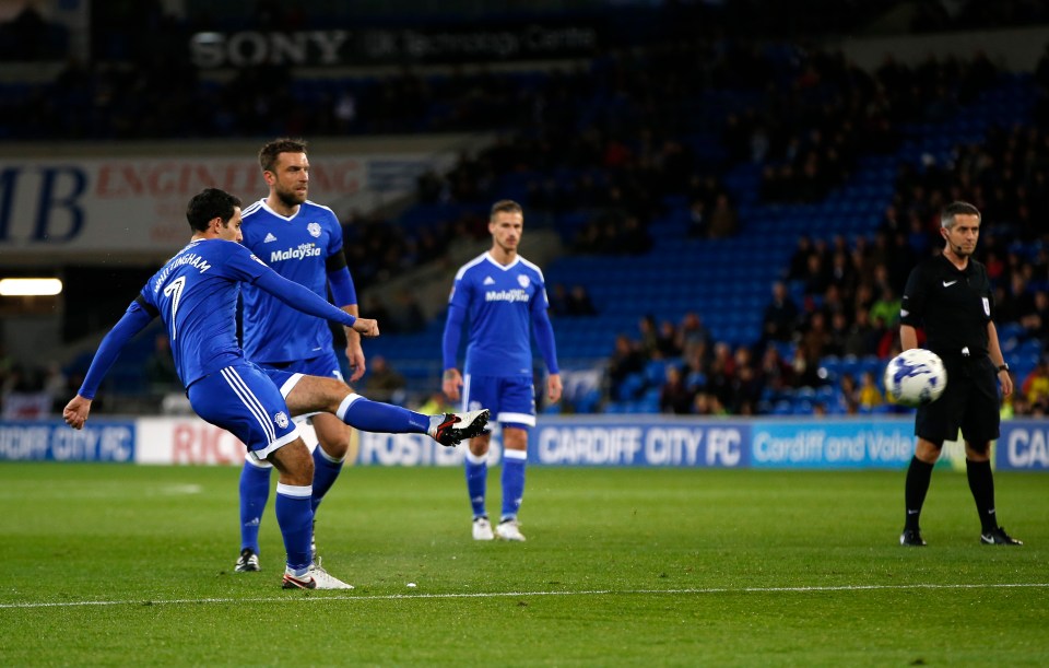 Whittingham's No7 shirt has now been retired by Cardiff