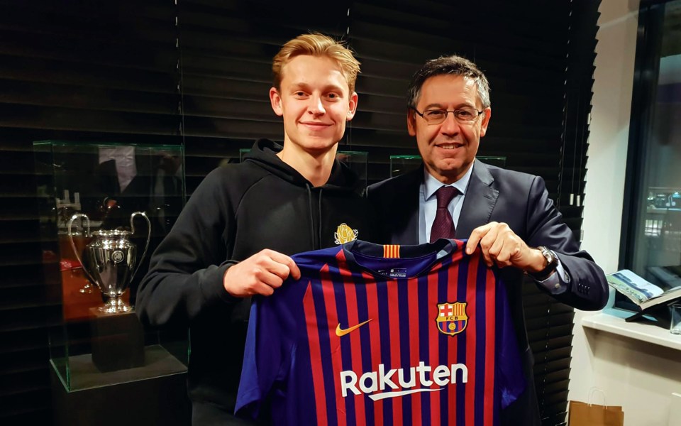 Barcelona star Frenkie de Jong is among Manchester United's top targets