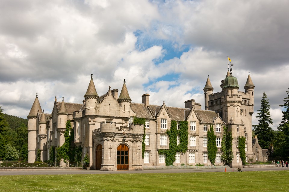 Balmoral Castle on the River Dee beneath the Lochnagar Mountain, Aberdeenshire