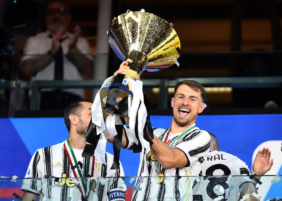 Ramsey, 31, lifted the Serie A title in Italy