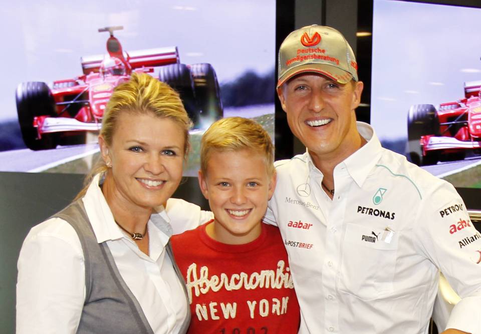 Schumacher is being taken care of by wife and two children at their Lake Geneva home