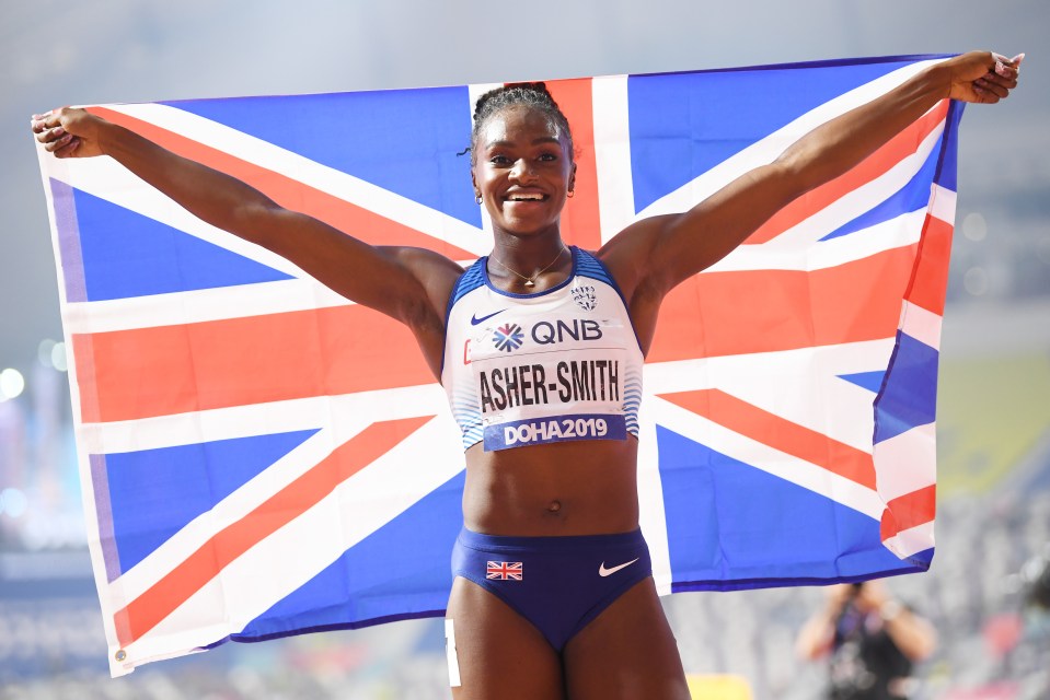 Dina Asher-Smith secured a gold medal in the women’s 200m final in 2019