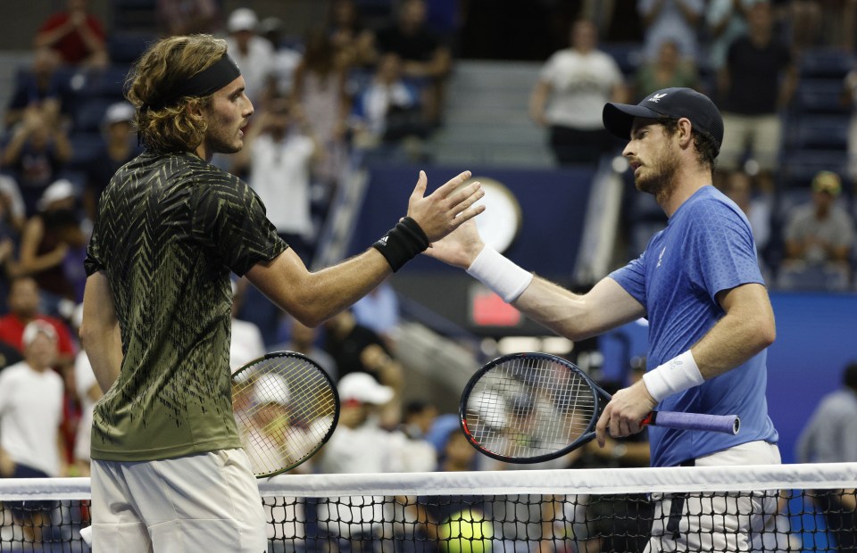 Stefanos Tsitsipas won a bad-tempered clash with Murray at last year's US Open