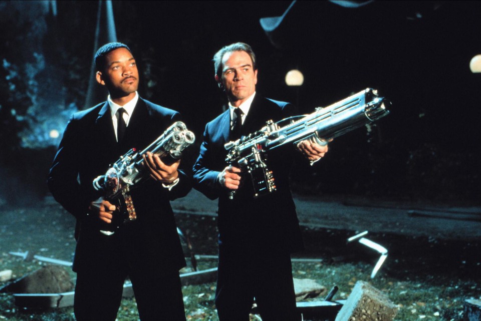 Will with Tommy Lee Jones in Men In Black