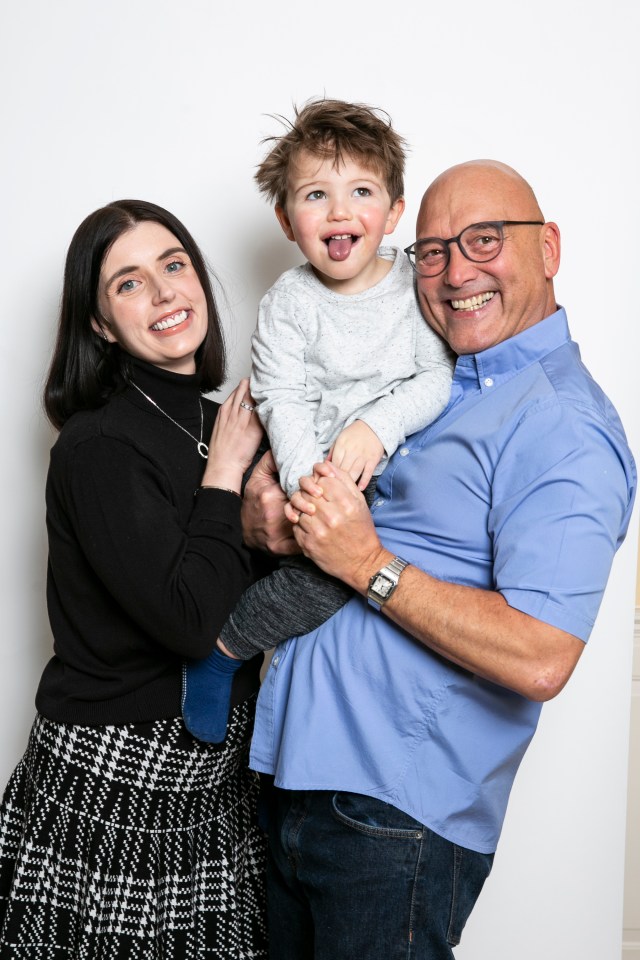 Gregg with his son and wife Anna