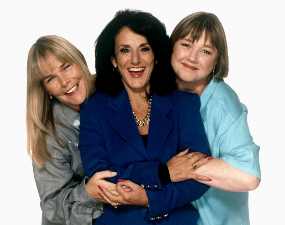 Linda Robson, Lesley Joseph and Pauline Quirke pictured in 1997