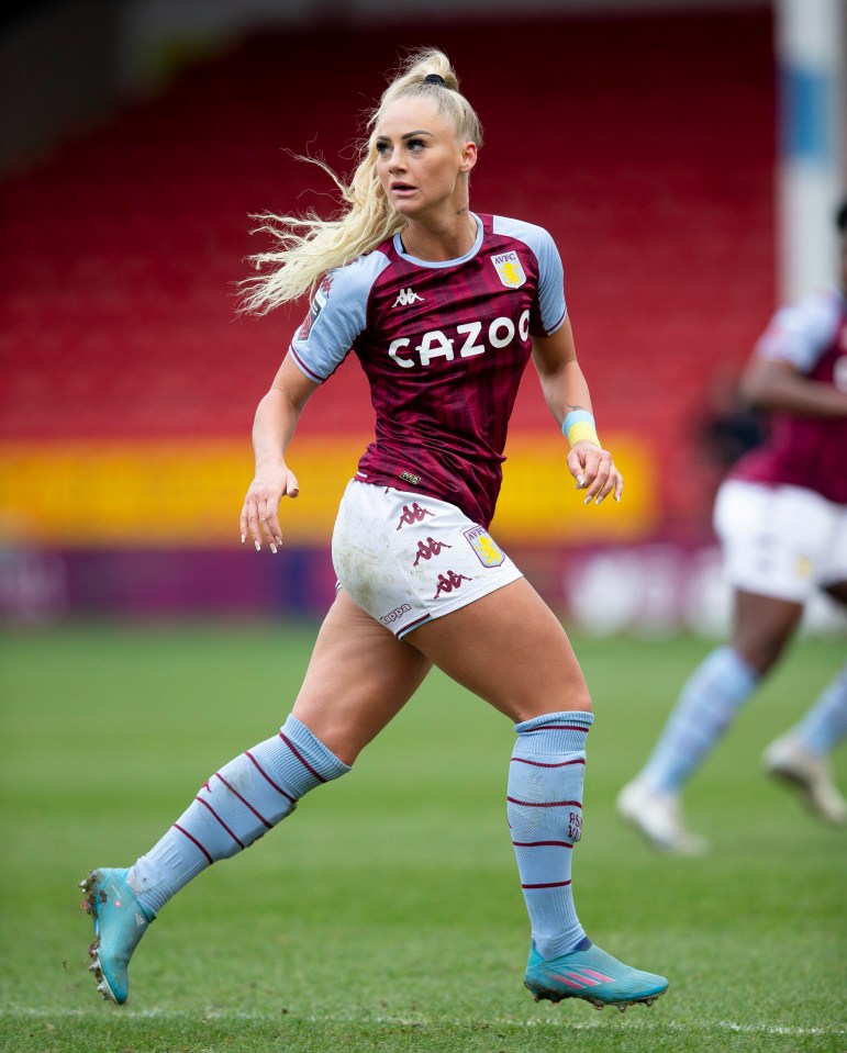 Alisha chipped in with four goals in 23 games for Villa during the 2021-22 season