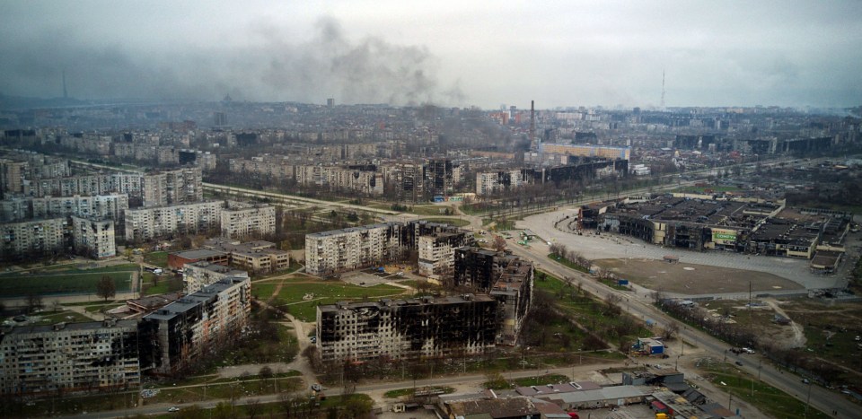 Horrifying pictures show the devastation in Mariupol – where 90 per cent of the city has been damaged or destroyed