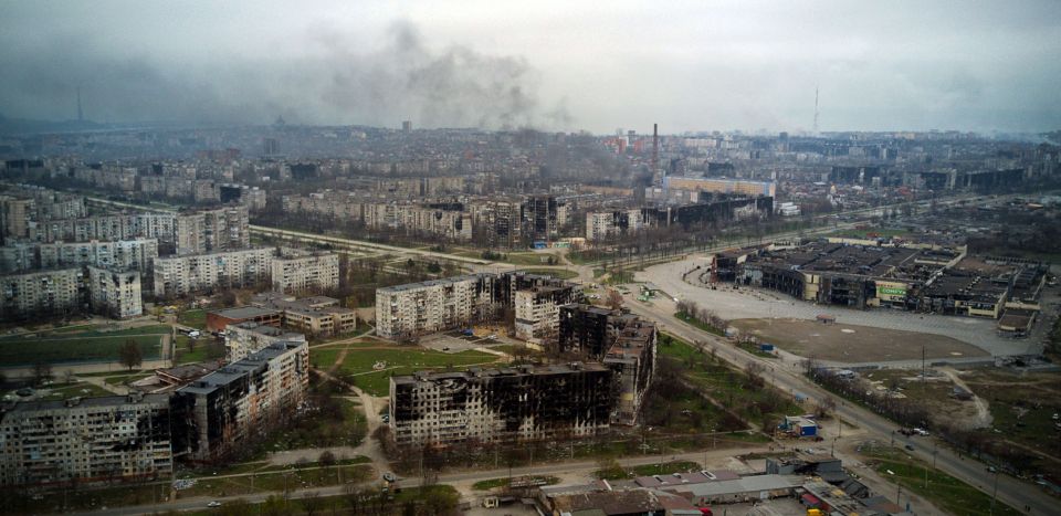 Horrifying pictures show the devastation in Mariupol - where 90 per cent of the city has been damaged or destroyed