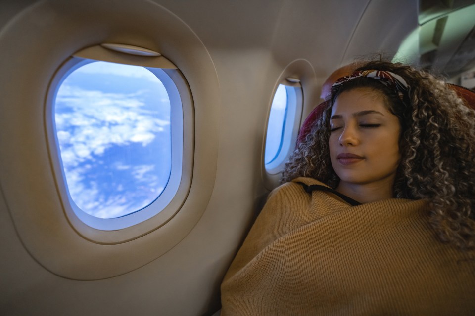 Sleeping on a plane can be bad for jetlag if you're due to land in the evening