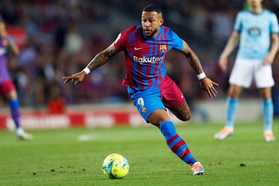 Depay netted 12 times in his first league campaign with Barcelona