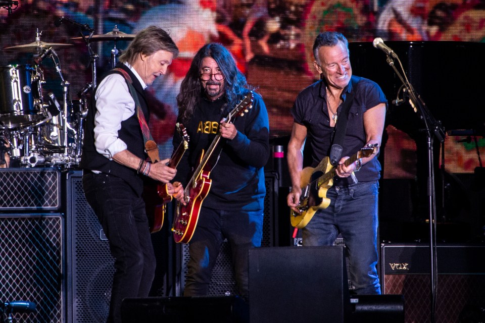 Dave Grohl and Bruce Springsteen recently joined Sir Paul at Glastonbury