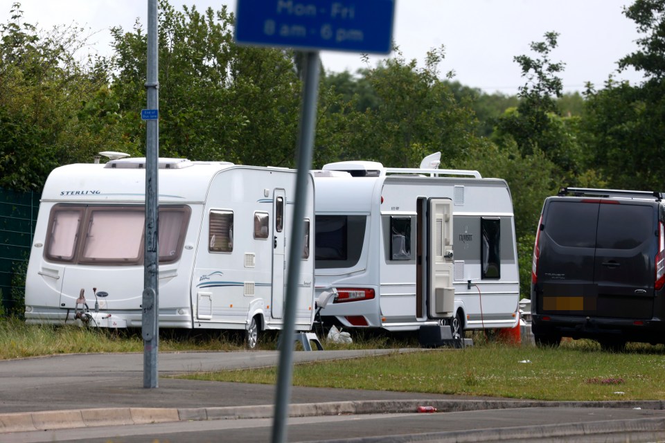 Neighbours say the camp appeared 'out of nowhere'