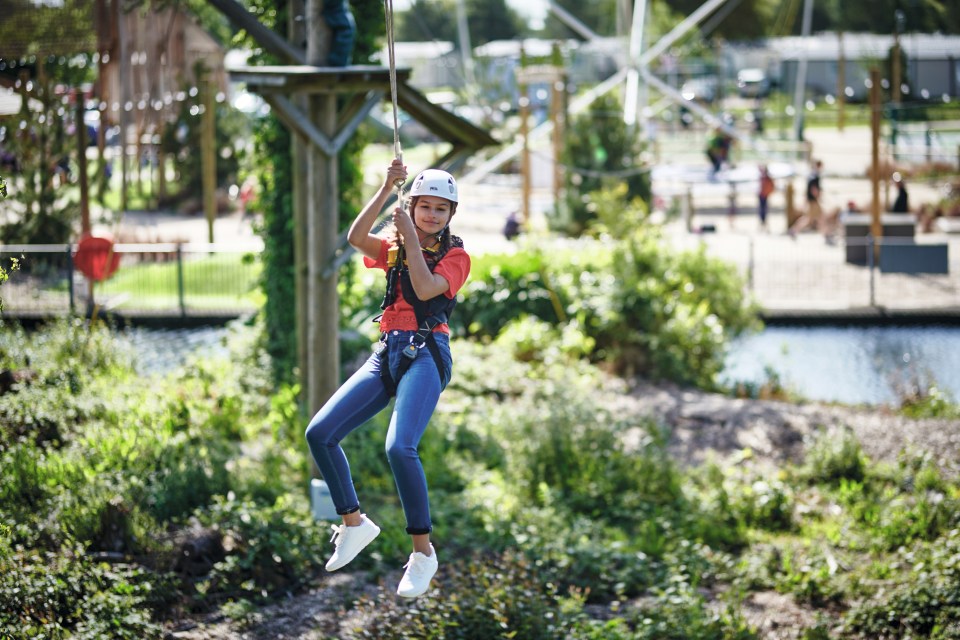 The Aerial Adventure at Hafan y Mor was a great challenge for the kids