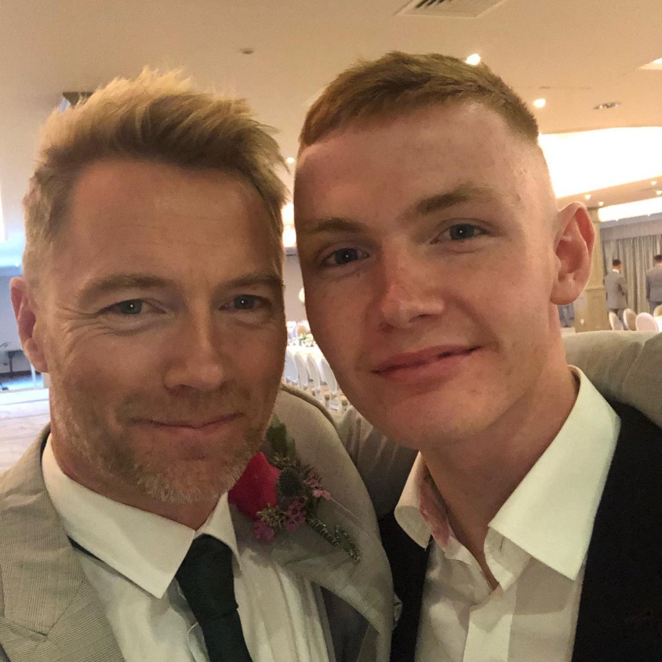 Dad Ronan Keating is keeping tabs on his son’s villa journey and cheered ‘let’s go’