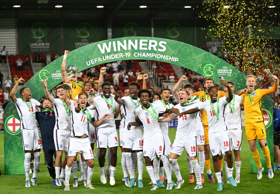 England won the Under-19 Euros after a 3-1 win over Israel