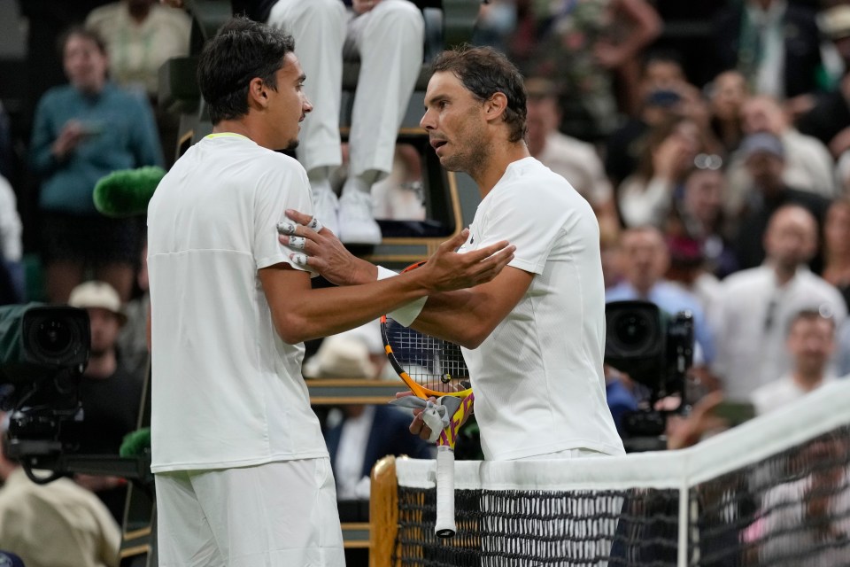 Rafael Nadal said sorry to Lorenzo Sonego after stopping the match to personally complain to the Italian