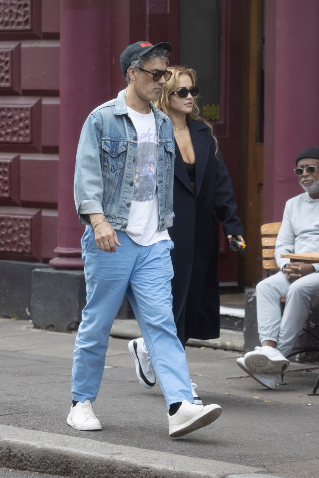 New Zealander Taika Waititi, 46, was in a denim jacket, baseball cap and shades