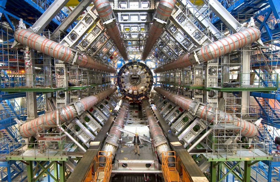 The Large Hadron Collider is an atom-smashing experiment near Geneva