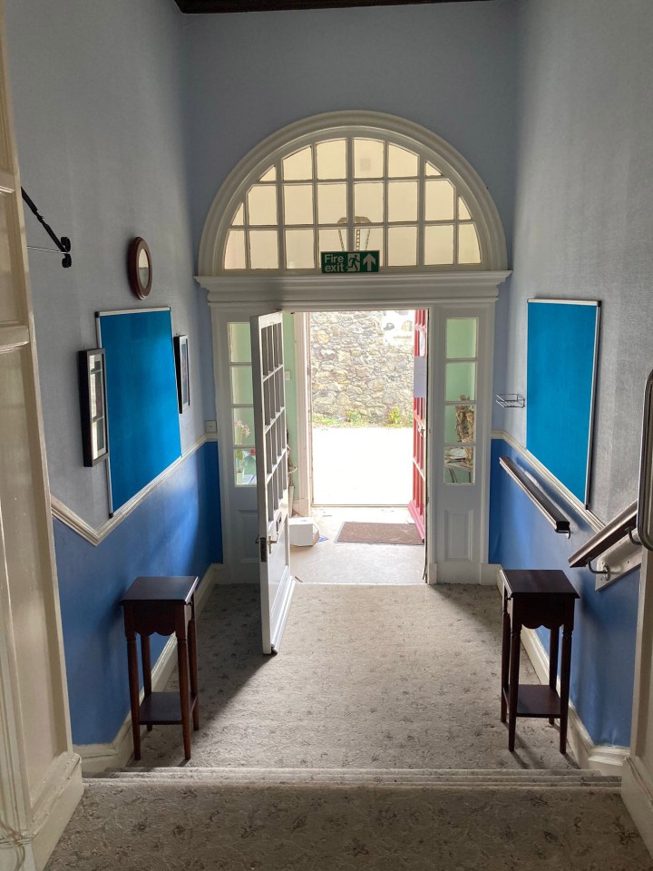 The hallway to the Scottish mansion on sale for less than the price of a London parking space