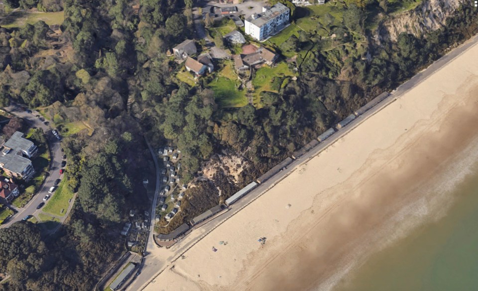 An aerial view shows the property on the land once took up a much smaller space