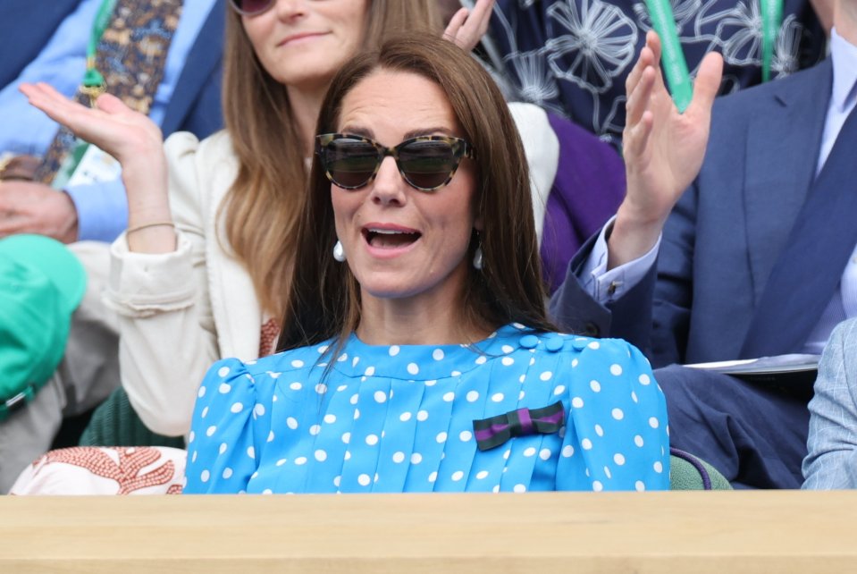 The Duchess of Cambridge put on a very animated display during the nail-biting game