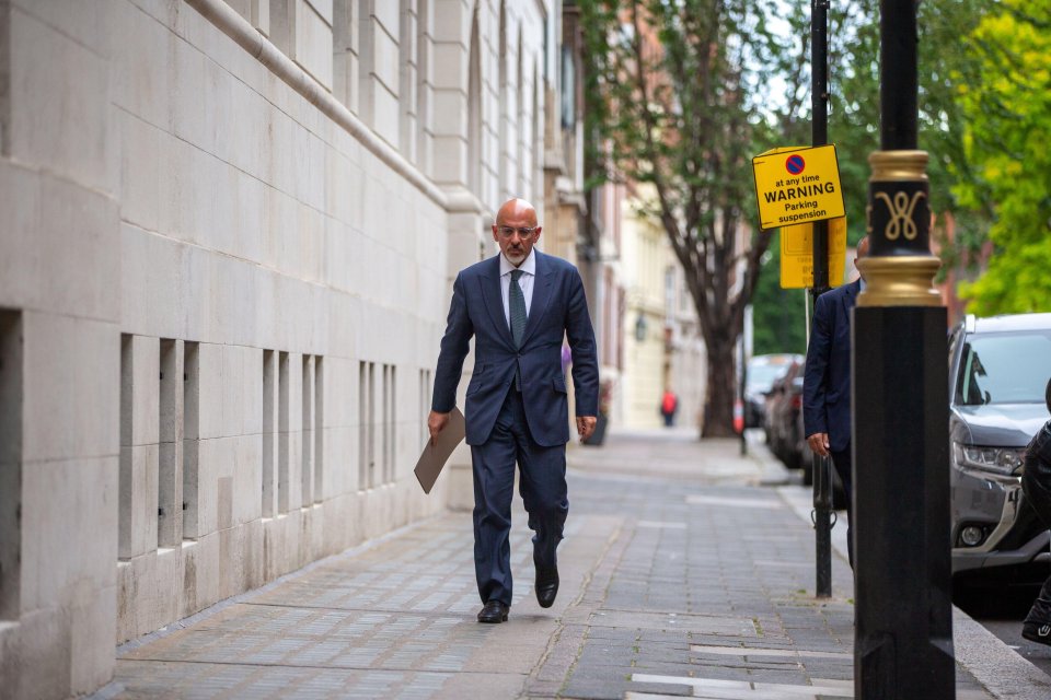 Nadhim Zahawi walks through London on his first day in the job