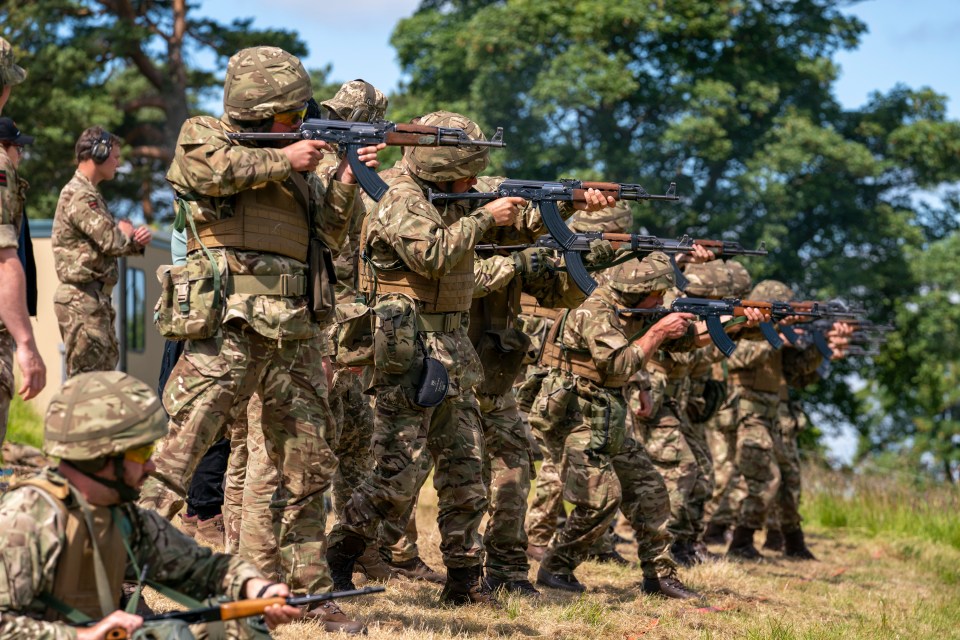 Hundreds of recruits from Ukraine have started Boot Camp in Britain — so they can fight back against the Russians