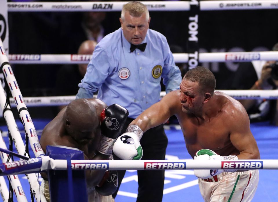 The pair went back and forth with Chisora winning a narrow split decision