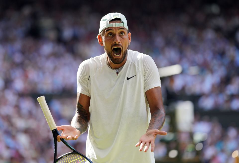 Kyrgios used the F-word twice while two future monarchs watched. It came during a heated four-set battle which saw Djokovic claim a seventh victory in SW19