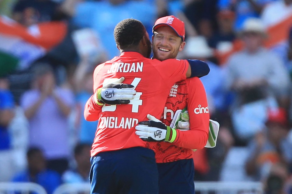 Jos Buttler and Chris Jordan will look to help England to a T20 World Cup win