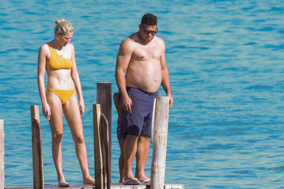 Foot legend Ronaldo is currently on holiday in Ibiza with girlfriend Celina Locks