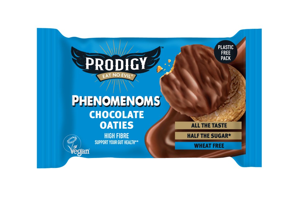 Prodigy’s plant-based biscuits have half the sugar of regular alternatives