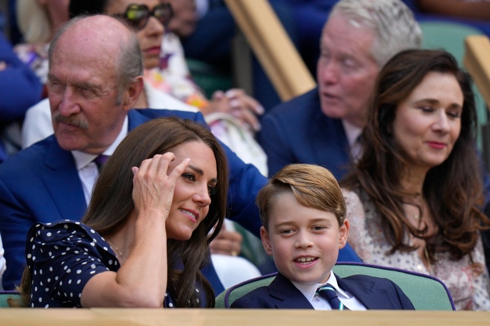 Prince George made his Wimbledon debut as he sat with his parents in the royal box last weekend