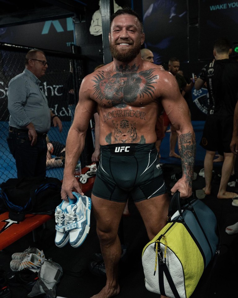 Conor McGregor in training for his UFC return